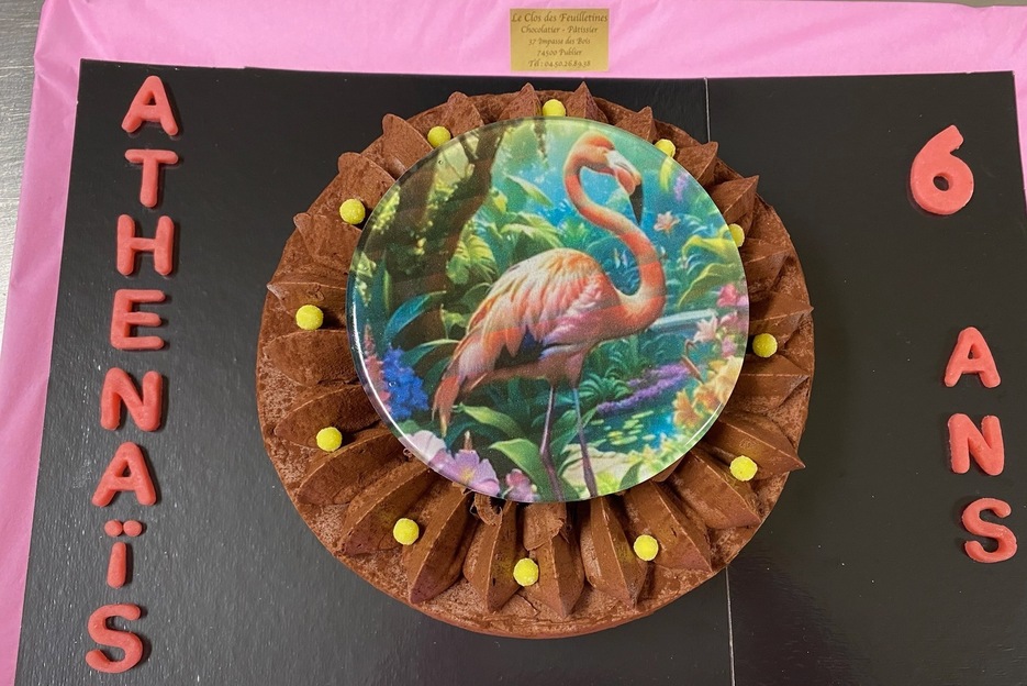 Fondant Chocolat - Thme Flamand Rose