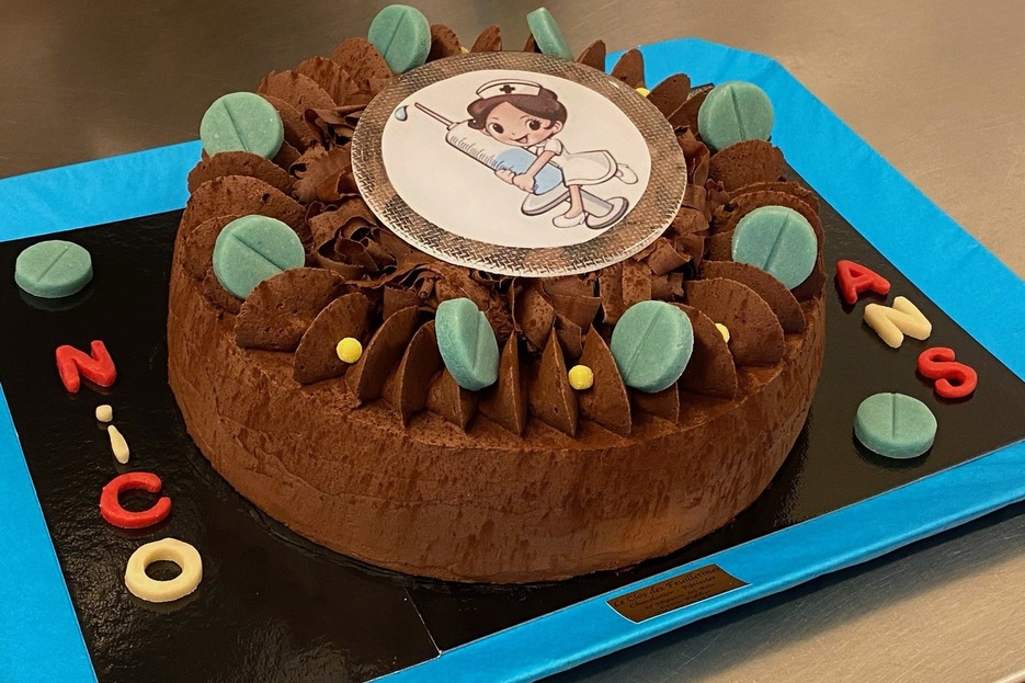 Fondant Chocolat - Theme Infirmiere